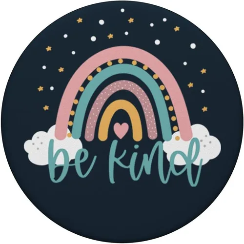 Miniatura 3 de Be Kind - Lindo arco iris positivo citas inspirador diciendo PopSockets intercambiable PopGrip