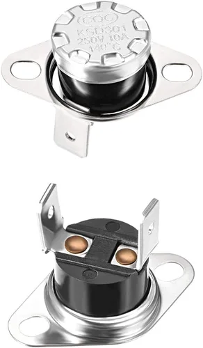 Miniatura 21 de uxcell KSD301 Termostato 104.0 °F/104°F 10A N.C Ajustar interruptor de temperatura de disco rápido para microondas, horno, cafetera 2 piezas