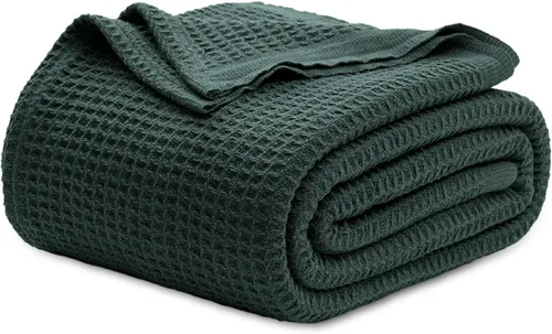 Miniatura 49 de Bedsure Gentlesoft - Manta de 100 % algodón, tamaño Twin XL, para dormitorio universitario, transpirable y suave, manta Twin de tejido waffle