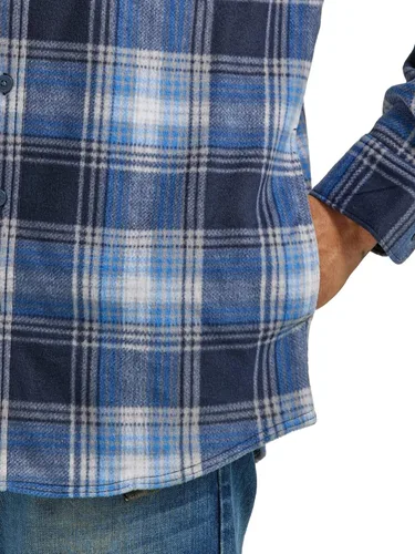 Miniatura 4 de Wrangler Authentics - Camisa de tela polar resistente de manga larga para hombre