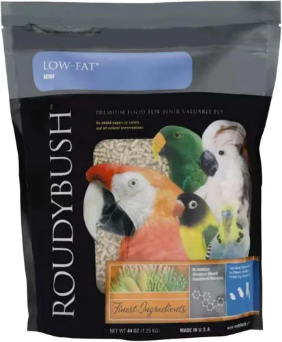 Miniatura 12 de RoudyBush Alimento bajo en grasa para pájaros y pollitos adultos, comida diaria para aves, pellets hechos con maíz, trigo y soja, pellets bajos