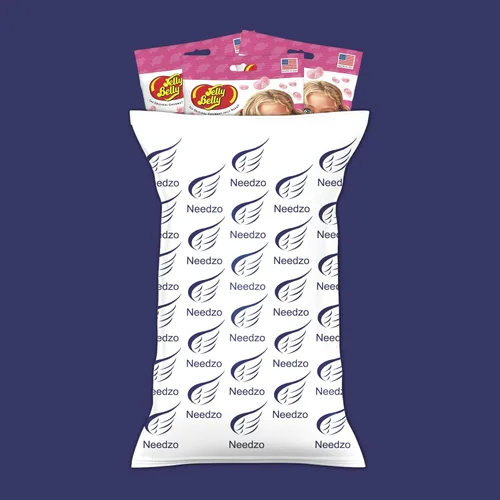 Miniatura 7 de Needzo Jelly Bean Pink Bubble Gum - Gomitas con sabor a chicle, caramelos masticables de tamaño bocado para compartir, recuerdos de fiesta de dulces