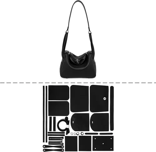 POPSEWING Kit de bolsa de bricolaje LD Bolsas de lujo para mujer, regalos únicos para novia, kit romántico de bolsa de hombro de cuero, bolsas