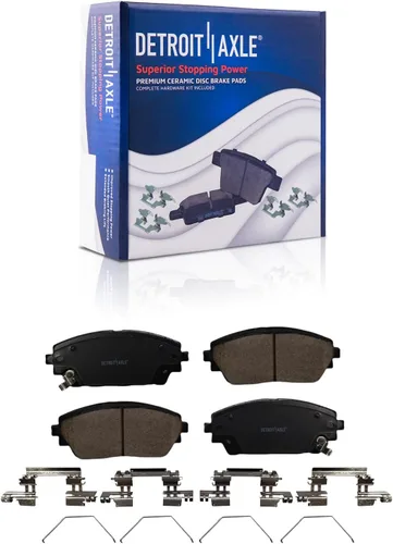 Miniatura 32 de Detroit Axle - Kit de freno trasero para Ford Fusion Lincoln MKZ Zephyr Mazda 6 Mercury Milan, repuesto de pastillas de freno de cerámica