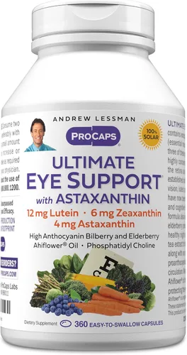 Miniatura 8 de Andrew Lessman Ultimate Eye Support with Astaxantina 60 cápsulas blandas - 12 mg de luteína, 6 mg de zeaxantina, 4 mg de astaxantina, arándano.