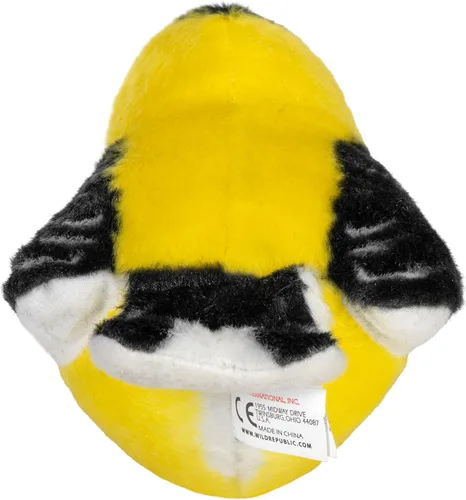 Miniatura 4 de Wild Republic Audubon Birds - Peluche de Jilguero Americano con auténtico sonido de pájaro, animal de peluche, juguetes de pájaros para niños
