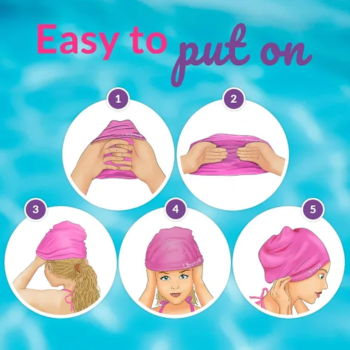 Miniatura 7 de Limmys Gorro de Natación Premium para Mujeres con Cabello Largo – Gorro de Natación de Silicona Suave para Mujeres – Cómodo, Ajuste con Espacio