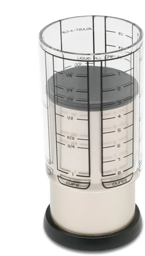 KitchenArt Professional Series 2 Cup Adjust-A-Cup, Champagne Satin, Adjustable, 1/8 to 2-Cup Satén