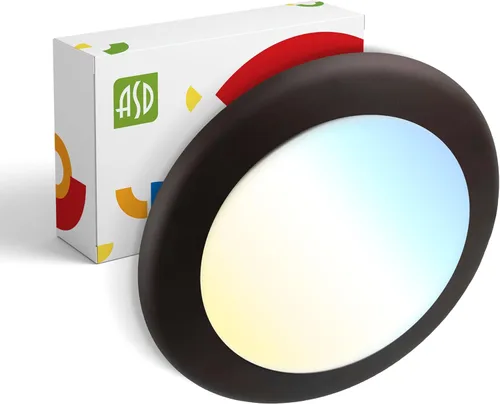Miniatura 32 de ASD Paquete de 12 luces LED de disco de 6 pulgadas, 15 W 5000 K luz diurna 1300 LM CRI90+, luminaria empotrable regulable de techo, montaje en Blanco