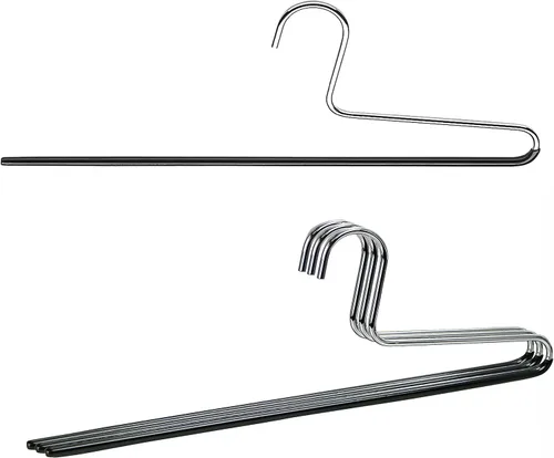 Miniatura 23 de Mawa by Reston Lloyd - Percha antideslizante para ropa que ahorra espacio con una sola barra para pantalones, estilo KH/1, juego de 30, color rojo
