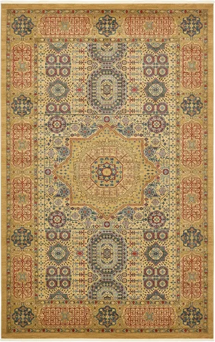 Miniatura 20 de Unique Loom Palace Collection - Alfombra bohemia tradicional, medallón, vintage (2 pies x 3 pies, rectangular, azul claro/bronceado)