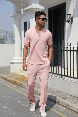 Miniatura 77 de FZNHQL Conjunto deportivo de moda para hombre, 2 piezas, casual, atlético, para correr, manga corta/larga, conjunto para hombre