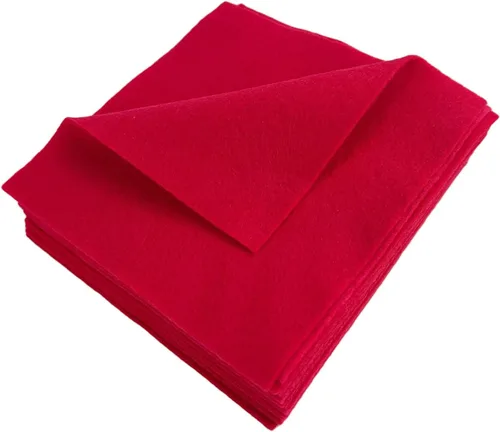 Miniatura 8 de Jtnohx Tela de fieltro suave, fieltro flexible para manualidades, hojas de fieltro de 0.055 in de grosor de 6 x 6 pulgadas para proyectos
