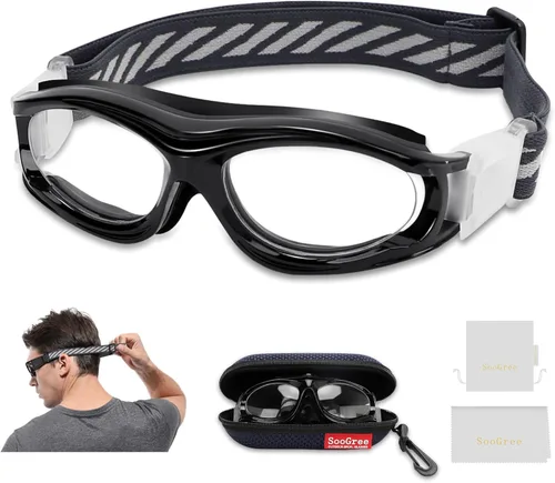 Miniatura 10 de SooGree Gafas deportivas para niños – Gafas de baloncesto y fútbol – Gafas de seguridad para niños – Anteojos antigolpes – Marco 7-14