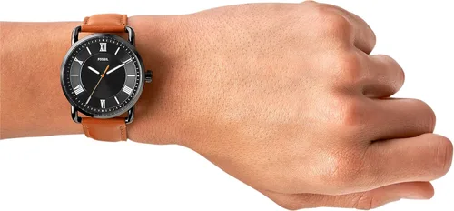 Miniatura 4 de Fossil Copeland - Reloj de cuarzo de acero inoxidable con correa de piel para hombre