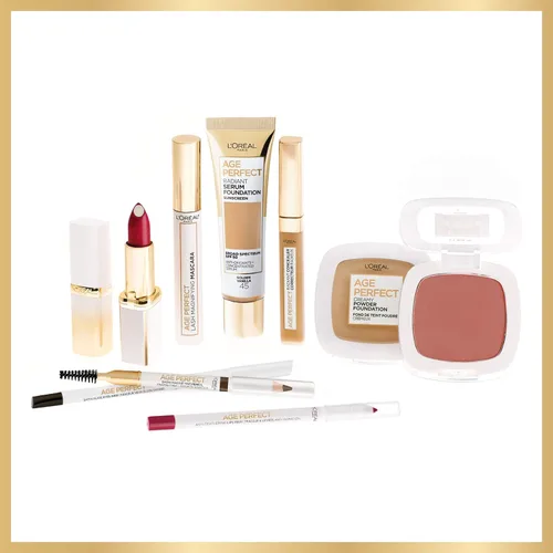 Miniatura 5 de L'Oreal Paris Age Perfect Base de maquillaje difuminadora facial infundida con suero cuidador que suaviza líneas y poros