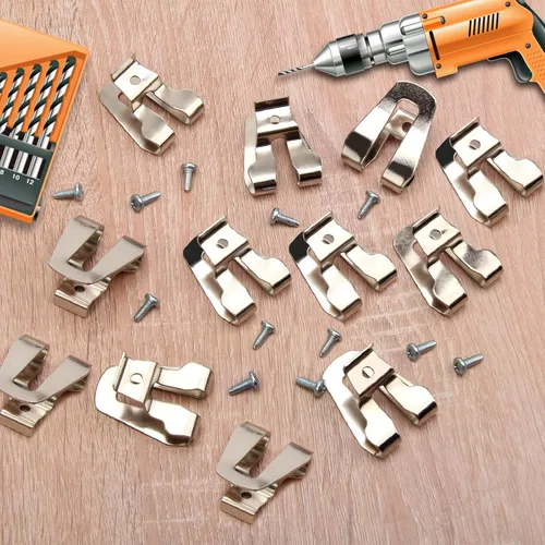 Miniatura 7 de Windspeed - 12 clips de metal para cinturón de repuesto para herramientas Dewalt, clips de cinturón de conductor de acero inoxidable