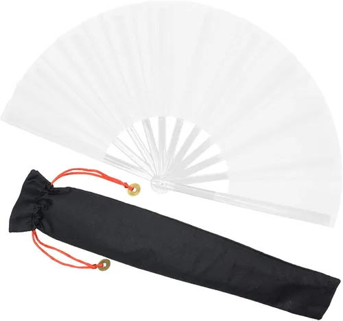 Miniatura 8 de Zolee Ventilador grande para baile de línea - Ventilador de mano plegable de botas en el suelo - Ventilador de mano plegable chino de Tai Chi Kung