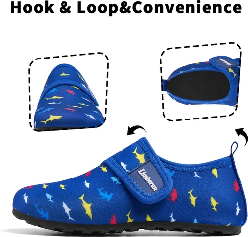 Miniatura 2 de Limberun Zapatos de agua para niños y niñas, zapatos deportivos acuáticos de secado rápido, ligeros, para piscina, playa, antideslizantes