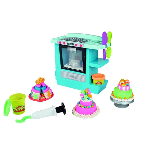 Miniatura 8 de Play-Doh Kitchen Creations Rising Cake Oven Bakery Playset para niños de 3 años en adelante con 5 colores compuestos de modelado, no tóxico