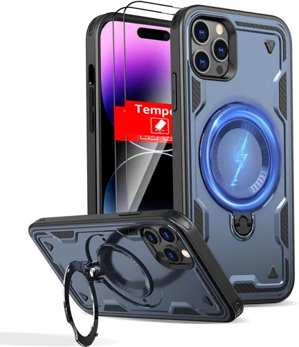 Miniatura 104 de Funda magnética para Google Pixel 9A compatible con cargador inalámbrico MagSafe, para Pixel 9A, funda de teléfono integrada de 360 °, con 2