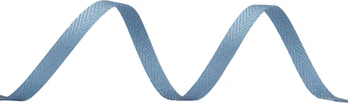 Miniatura 2 de Cinta de sarga de espiga con mango suave, ideal para envolver regalos, costura artesanal, 1/4 pulgadas x 25 yardas, color azul antiguo