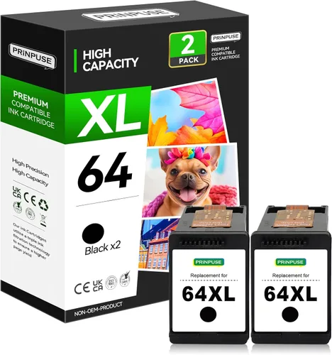 Miniatura 13 de 63XL - Cartucho de tinta negro remanufacturado para HP 63, compatible con impresora Officejet 3830 4650 4655 Envy 4520 3634 Deskjet 3630 1111