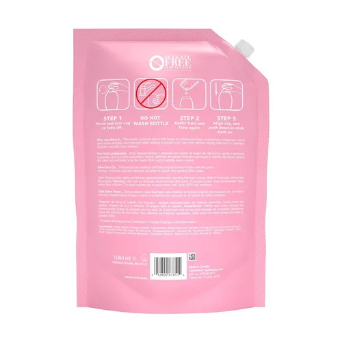 Miniatura 6 de OGX Renewing + Argan Oil of Morocco - Bolsa de repuesto para acondicionador para cabello fuerte y saludable, 36 onzas líquidas