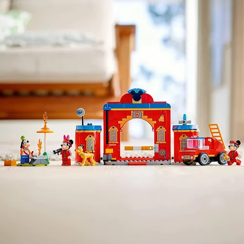 Miniatura 5 de LEGO Disney Mickey and Friends - Kit de construcción de Mickey & Friends Fire Truck & Station 10776; divertido juego de bomberos; nuevo 2021