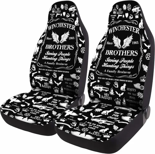 Miniatura 67 de GENANY Horror Nightmare Skellington - 2 fundas de asiento delantero para automóvil, camión, SUV, regalos de Navidad, funda de asiento de cubo