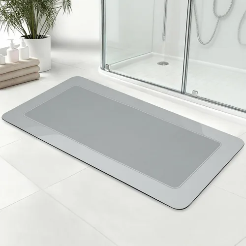 Miniatura 12 de ArtyCozy Tapete de baño súper absorbente, resistente a las manchas, antideslizante, con parte trasera de goma, delgado, de fácil cuidado, para baño
