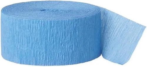 Rollo de papel crepé azul caribeño, 81 pies (1 unidad), ideal para impresionantes manualidades, decoración de fiestas y más Azul Carribbean