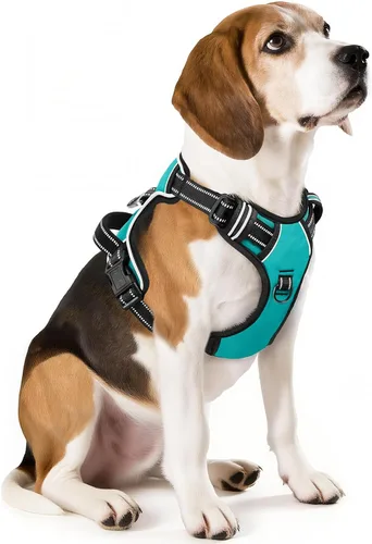Miniatura 29 de Arnés para perro HEELE para perros grandes sin tirones Chaleco arnés para perro grande con mango acolchado suave reflectante para entrenamiento al