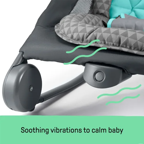 Miniatura 7 de Summer Infant 2-en-1 Mecedora y Silla Balancín Duo (Gris y Azul Agua) Mecedora y Balancín Conveniente y Portátil para Bebés Incluye Juguetes Suaves