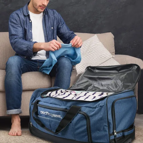 Miniatura 3 de Pacific Gear Ruedas de lona rodantes, equipaje de 30 pulgadas, bolsa de hockey, resistente
