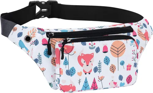 Miniatura 16 de Kamo Fanny Pack, Riñonera Mochila Impermeable Durable Poliéster Pequeño para el aire libre Ligero bolsa cruzada, bolso de día para Mujeres Hombres