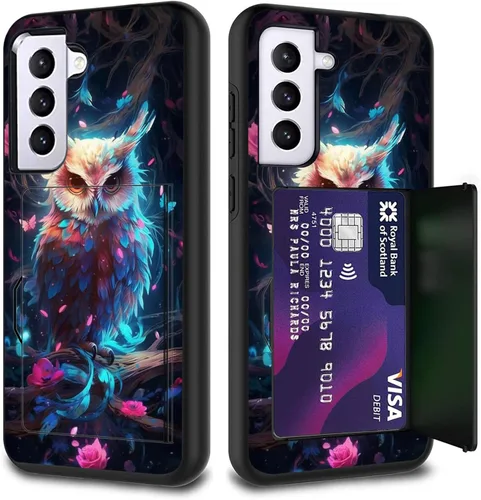 Miniatura 37 de Funda híbrida de doble capa con función atril para Samsung Galaxy A16 5G de 6.9 pulgadas, diseño de vaca con bandera estadounidense