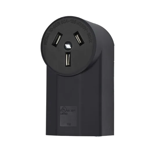 Miniatura 10 de Micmi NEMA 6-30R Receptáculo de alimentación de 2 polos y 3 cables de montaje en superficie, grado industrial 30A 125/250 V, certificación UL, negro