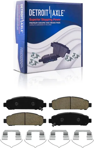 Miniatura 32 de Detroit Axle - Kit de freno delantero para Nissan Sentra 2020-2024 de 11.02 pulgadas, rotores de freno de disco perforados y ranurados, pastillas