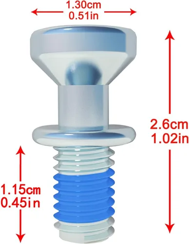 Miniatura 4 de DA61-03734A DA61-11161A - Fijador de manija compatible con Samsung para manija de puerta de refrigerador, reemplazo de perno de montaje AP4372038