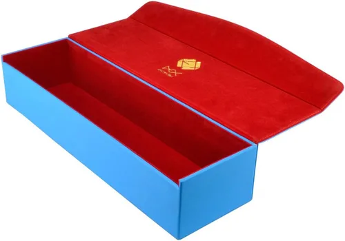 Dex Protection Supreme - Caja de cubierta de una fila | Capacidad de 1,000 tarjetas | Interior forrado de gamuza | Exterior de madera Azul