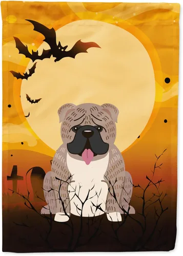 Miniatura 49 de Caroline's Treasures BB4307GF - Bandera de Halloween Airedale para jardín, bandera decorativa para patio exterior, obras de arte de patio, macizos