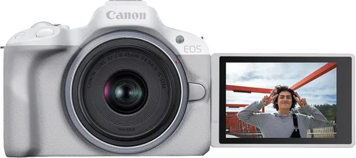 Miniatura 6 de Kit de cámara sin espejo Canon EOS R50 RF-S18-45mm F4.5-6.3 IS STM, sensor CMOS de 24.2 megapíxeles (APS-C), video 4K, cámara híbrida, para fotos