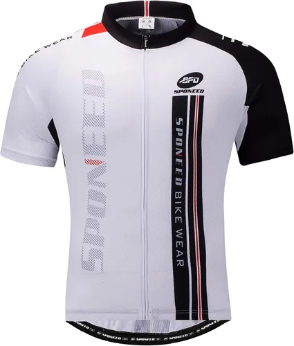 Miniatura 9 de sponeed - Jerséis de ciclismo para hombre, tops, camisas de ciclismo, manga corta, atuendo de ciclismo, chaqueta de ciclismo de cierre completo