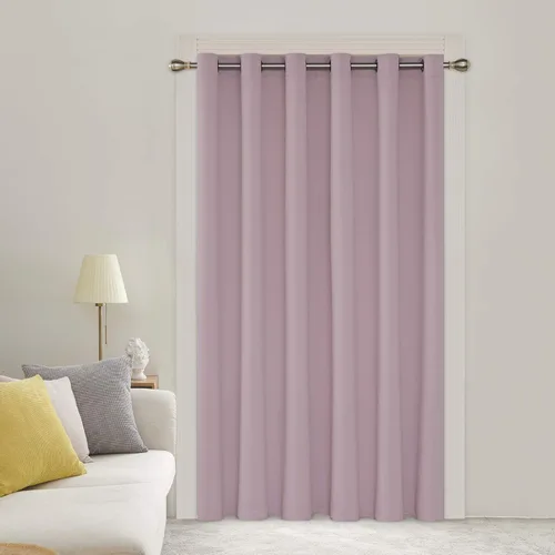 Miniatura 75 de Deconovo Cortina opaca, para oscurecer la habitación Gris claro