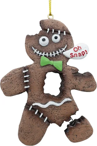Miniatura 7 de Gingerbread Man Zombie Monster Cookie Oh Snap! Broken Leg Ugly Halloween Christmas Tree Ornament