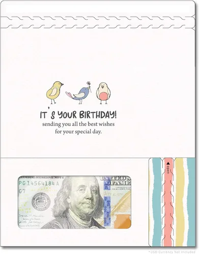 Miniatura 73 de Tarjeta de boda, con dos aperturas de tira para desgarrar, con ventana de plástico transparente que deja ver dinero, cheques o tarjetas de regalo
