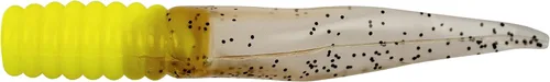 Miniatura 64 de Bobby Garland Slab Slay'R Señuelo de pesca de plástico suave para crappie, equipo de pesca y accesorios, 2 pulgadas, Chartreuse Silver Chartreuse