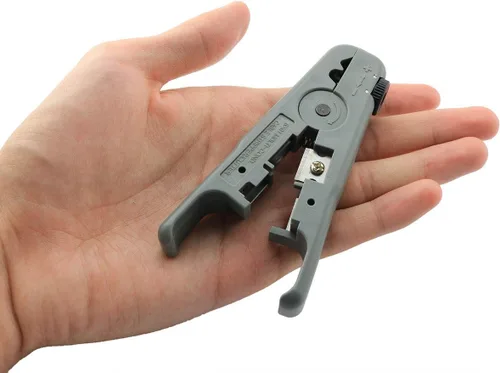 Miniatura 5 de ZRM&E Pelacables coaxiales Pelacables Rotatorio Pelacables Manual 7.087x2.205 in para todo tipo de línea telefónica y cable de red