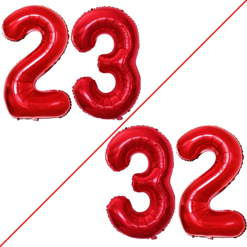Miniatura 328 de Goer, conjunto de globos de papel aluminio para decoraciones de cumpleaños, globos de las letras de feliz cumpleaños y de números Oro